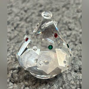 Zoo Christmas Tree Mini Figurine Faceted Glass Crystal 1.75”